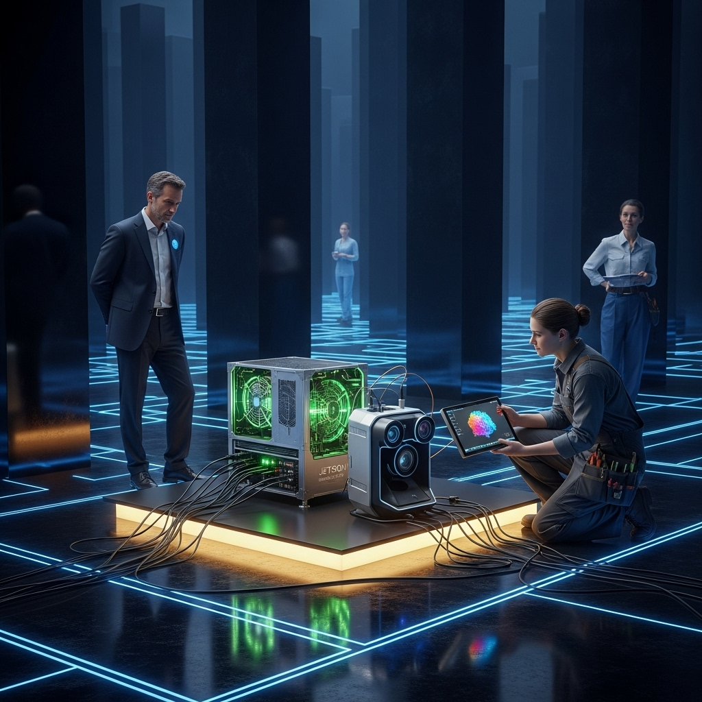 RealSense D555 & Jetson Thor: AMR un Humanoīdu Redze